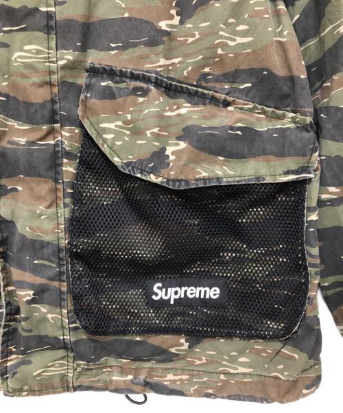SUPREME（シュプリーム）Supreme (シュプリーム) Mesh Pocket Belted Cargo Jacket メッシュポケットベルテッドカーゴジャケット ボックスロゴ グリーン サイズ:Sの古着・服飾アイテム