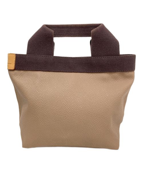 Herve Chapelier（エルベシャプリエ）Herve Chapelier (エルベシャプリエ) コーテッドキャンバス舟型トートバッグ　Canvas tote bag ブラウンの古着・服飾アイテム