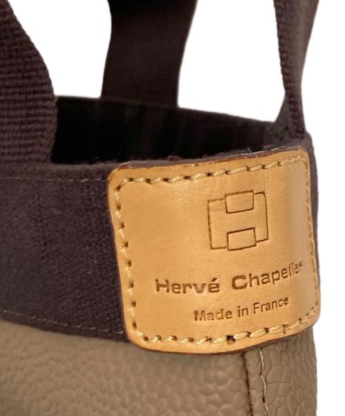 Herve Chapelier（エルベシャプリエ）Herve Chapelier (エルベシャプリエ) コーテッドキャンバス舟型トートバッグ　Canvas tote bag ブラウンの古着・服飾アイテム