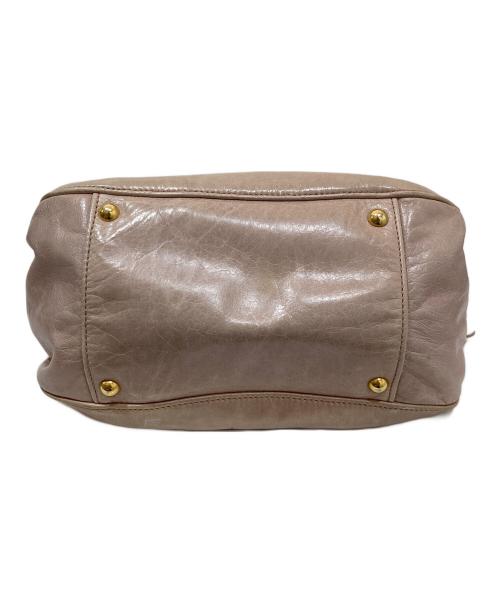 MIU MIU（ミュウミュウ）MIU MIU (ミュウミュウ) Miu Miu Mughetto Pink Vitello Lux Leather Bow Small Top Handle Bag　レザーショルダーバッグ　RN0686 ピンクの古着・服飾アイテム