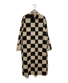 marimekko（マリメッコ）の古着「Kukko Ja Kana / Rasteri cotton linen dress（クッコ ヤ カナ　ラステリコットン×リネンドレス）」｜ブラック