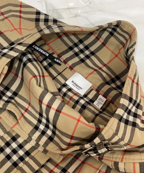 BURBERRY（バーバリー）BURBERRY (バーバリー) Vintage check patterned skirt（ヴィンテージ チェックパターンスカート）ノバチェック プリーツ ラップスカート / ミニスカート　8025832 ブラウン サイズ:38の古着・服飾アイテム