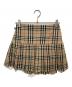 BURBERRY (バーバリー) Vintage check patterned skirt（ヴィンテージ チェックパターンスカート）ノバチェック プリーツ ラップスカート / ミニスカート　8025832 ブラウン サイズ:38：33000円