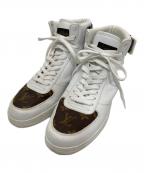 LOUIS VUITTONルイ ヴィトン）の古着「リヴォリライン ベルクロハイカットスニーカー」｜ホワイト