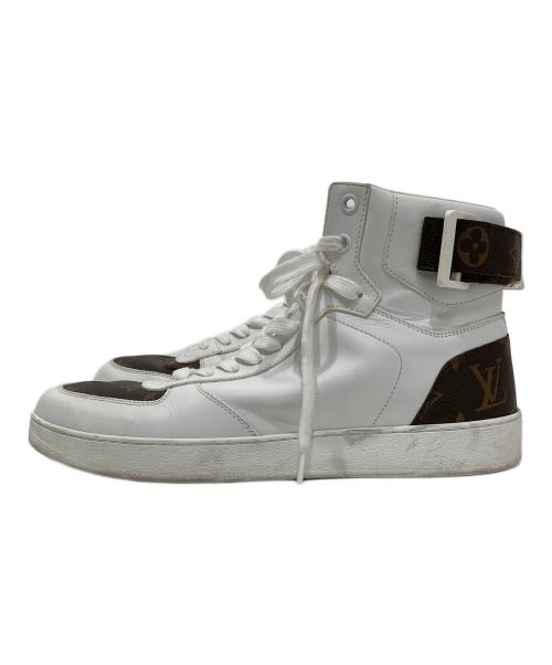LOUIS VUITTON（ルイ ヴィトン）LOUIS VUITTON (ルイ ヴィトン) リヴォリライン ベルクロハイカットスニーカー ホワイト サイズ:7の古着・服飾アイテム