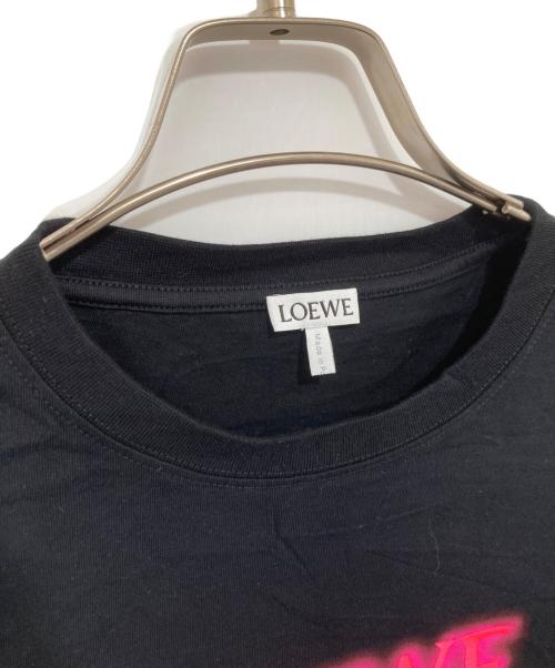 LOEWE（ロエベ）LOEWE (ロエベ) NEON T SHIRT　ネオンティーシャツ　H526Y22X12 ブラック サイズ:XSの古着・服飾アイテム