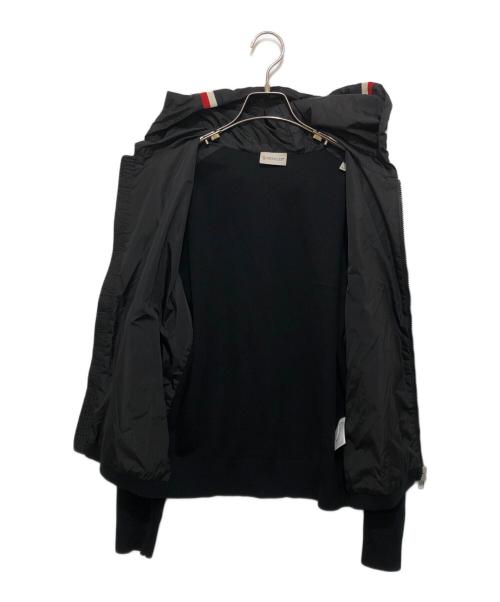 MONCLER（モンクレール）MONCLER (モンクレール) CARDIGAN TRICOT トリコカーディガン ポリエステル×ナイロン パーカー ブラック サイズ:Mの古着・服飾アイテム