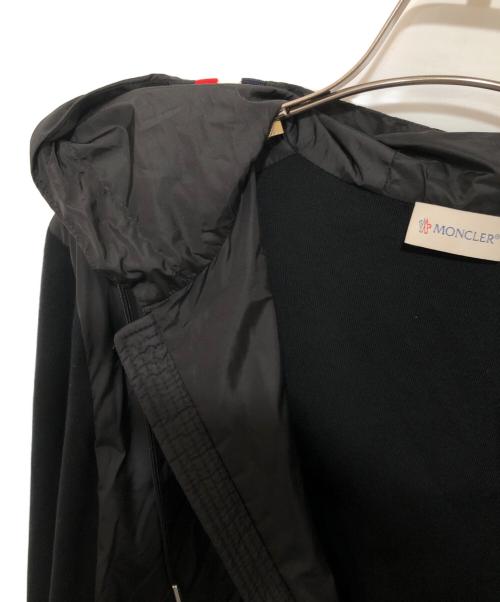 MONCLER（モンクレール）MONCLER (モンクレール) CARDIGAN TRICOT トリコカーディガン ポリエステル×ナイロン パーカー ブラック サイズ:Mの古着・服飾アイテム