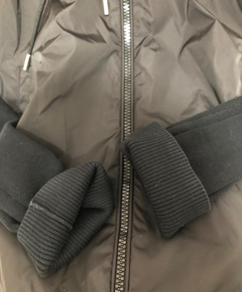 MONCLER（モンクレール）MONCLER (モンクレール) CARDIGAN TRICOT トリコカーディガン ポリエステル×ナイロン パーカー ブラック サイズ:Mの古着・服飾アイテム