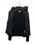 中古・古着 MONCLER (モンクレール) CARDIGAN TRICOT トリコカーディガン ポリエステル×ナイロン パーカー ブラック サイズ:M：40000円