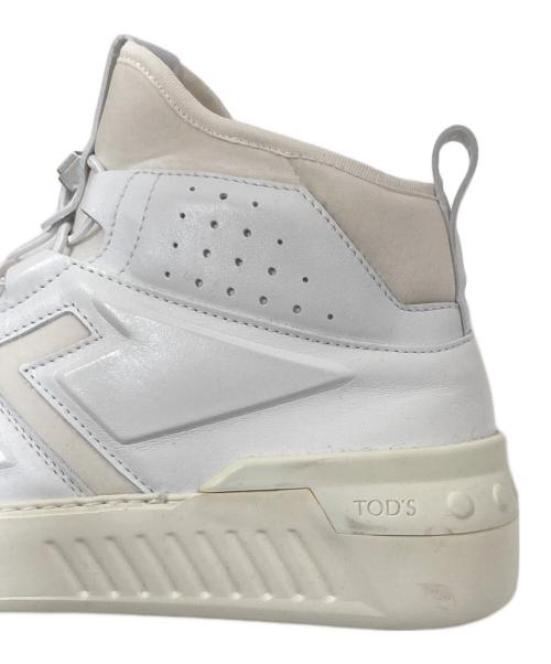 TOD'S（トッズ）TOD'S (トッズ) NO CODE X High Top in Leather (ノーコード X ハイトップ スニーカー)  XXM14C0DY90KZ5B001 ホワイト サイズ:7の古着・服飾アイテム