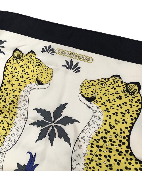 HERMES（エルメス）HERMES (エルメス) カレ90 LES LEOPARDS ブラックの古着・服飾アイテム