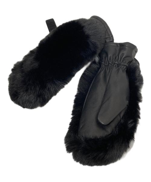 GOLDBERGH（ゴールドバーグ）GOLDBERGH (ゴールドバーグ) ヒル フェイクファー ミトン グローブ ブラックの古着・服飾アイテム