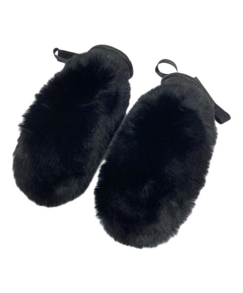 GOLDBERGH（ゴールドバーグ）GOLDBERGH (ゴールドバーグ) ヒル フェイクファー ミトン グローブ ブラックの古着・服飾アイテム