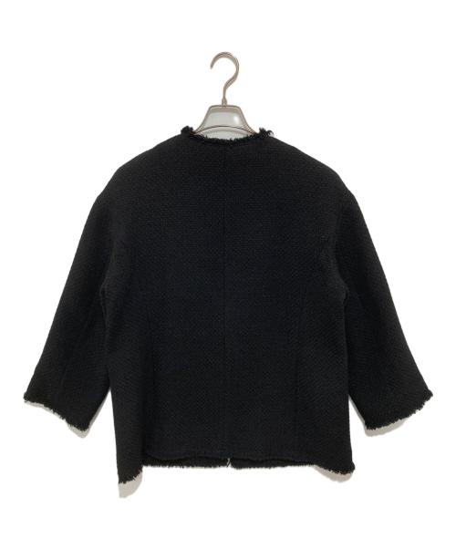 journal standard L'essage（ジャーナルスタンダード レサージュ）journal standard L'essage (ジャーナルスタンダード レサージュ) GIOLICAツイード BIGジャケット ブラック サイズ:-の古着・服飾アイテム