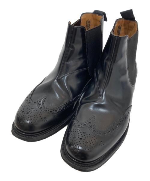 CHURCH'S（チャーチ）CHURCH'S (チャーチ) KETSBY / ウイングチップ サイドゴアブーツ ブラック サイズ:7.5Fの古着・服飾アイテム