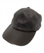kijima takayukiキジマタカユキ）の古着「COWHIDE 6PANEL CAP（カウハイド 6パネル キャップ）251002-01 / レザーキャップ」｜ブラック