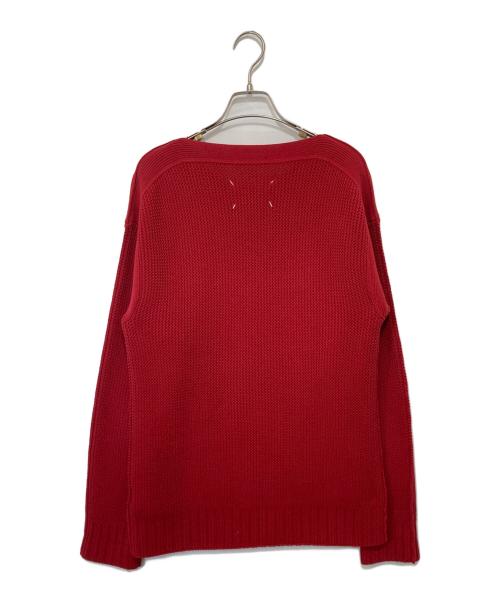 Maison Margiela（メゾンマルジェラ）Maison Margiela (メゾンマルジェラ) ラウンドネックニット　S50HA0507 レッド サイズ:Sの古着・服飾アイテム