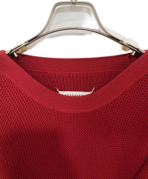 Maison Margiela（メゾンマルジェラ）Maison Margiela (メゾンマルジェラ) ラウンドネックニット　S50HA0507 レッド サイズ:Sの古着・服飾アイテム