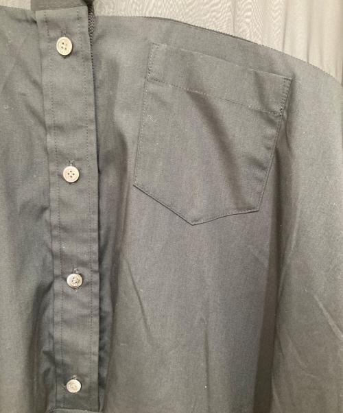 sacai（サカイ）sacai (サカイ) 21SS コットン ポプリン シアー ドレス　21-05717 / 半袖ワンピース ブラック サイズ:３の古着・服飾アイテム