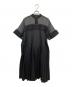 sacai (サカイ) 21SS コットン ポプリン シアー ドレス　21-05717 / 半袖ワンピース ブラック サイズ:３：23000円