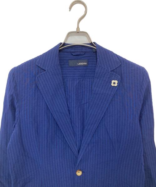 LARDINI（ラルディーニ）LARDINI (ラルディーニ) シアサッカーテーラードジャケット EGC1054 ネイビー サイズ:XSの古着・服飾アイテム