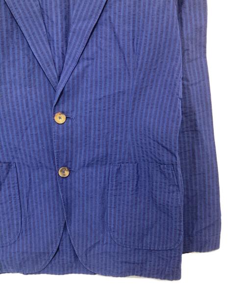 LARDINI（ラルディーニ）LARDINI (ラルディーニ) シアサッカーテーラードジャケット EGC1054 ネイビー サイズ:XSの古着・服飾アイテム