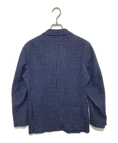 LARDINI（ラルディーニ）LARDINI (ラルディーニ) 段返り3Bテーラードジャケット / ウールテーラードジャケット 千鳥格子柄 ハウンドトゥース 　IEA49561 ネイビー サイズ:44の古着・服飾アイテム