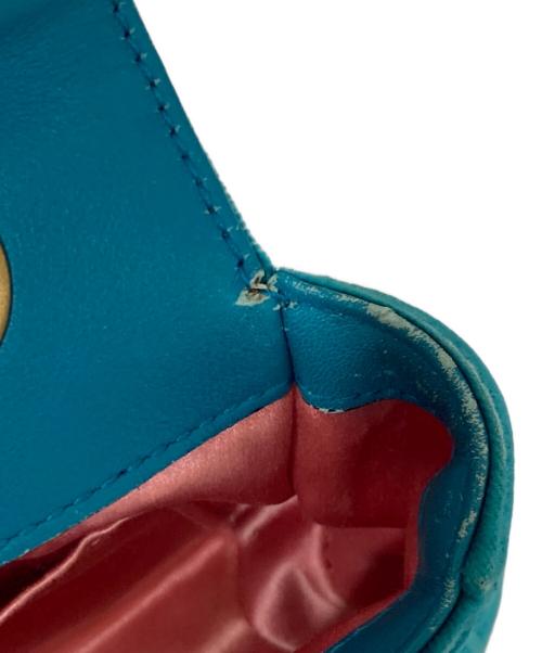 GUCCI（グッチ）GUCCI (グッチ) GGマーモント キルティングベルベット チェーンショルダーバッグ　446744 グリーンの古着・服飾アイテム