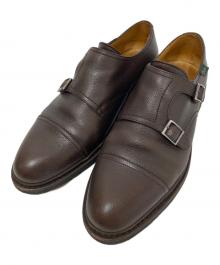 PARABOOT（パラブーツ）の古着「ダブルモンクストラップシューズ　レザーシューズ　WILLIAM　73573」｜ブラウン