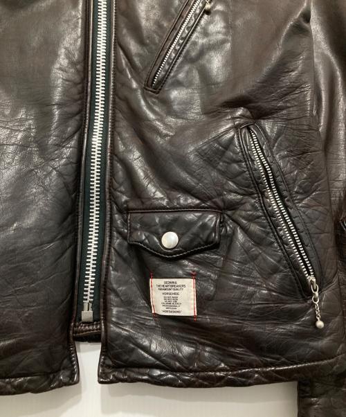 BEDWIN（ベドウィン）BEDWIN (ベドウィン) シングルレザージャケット ブラック サイズ:-の古着・服飾アイテム