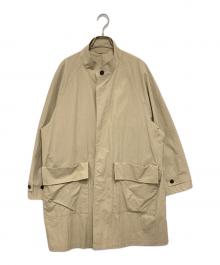 UNIVERSAL PRODUCTS.（ユニバーサルプロダクツ）の古着「STAND COLLAR SHELL COAT/CHACOAL スタンドカラーシェルコート　231-60701」｜ブラウン