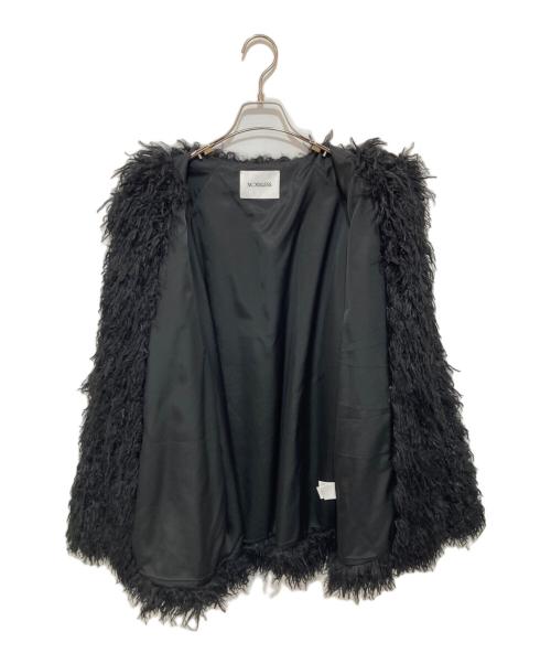 NOUNLESS（ナウンレス）NOUNLESS (ナウンレス) PERMANENT FAKE FUR COAT(フェイクファーコート) 112420730340 ブラック サイズ:1の古着・服飾アイテム