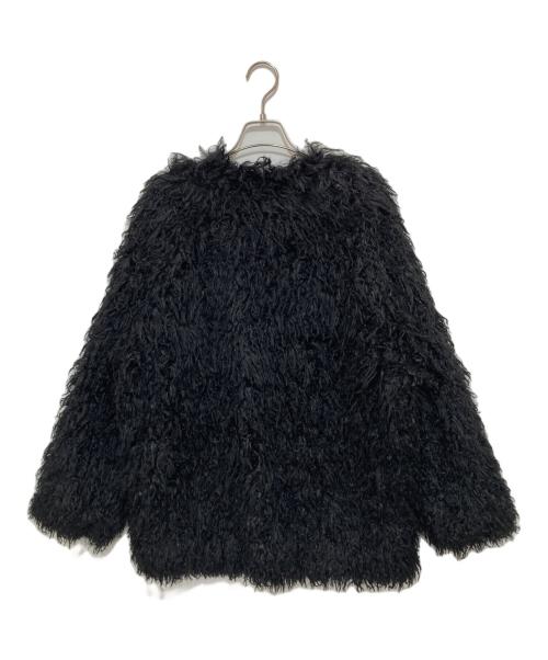NOUNLESS（ナウンレス）NOUNLESS (ナウンレス) PERMANENT FAKE FUR COAT(フェイクファーコート) 112420730340 ブラック サイズ:1の古着・服飾アイテム