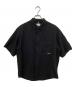 OAMC（オーエーエムシー）の古着「Edition別注　exclusive IAN SHIRT(エクスクルーシブ イアンシャツ) 52-05-11-05004 / 比翼 ジップアップ 半袖シャツ」｜ブラック
