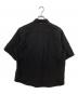 OAMC edition (エディション) Edition別注　exclusive IAN SHIRT(エクスクルーシブ イアンシャツ) 52-05-11-05004 / 比翼 ジップアップ 半袖シャツ ブラック サイズ:M：30000円
