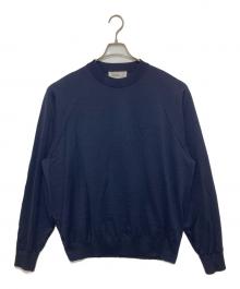 everyone（エブリワン）の古着「クルーネックニット　CREWNECK KNIT　EV23-KT02」｜ネイビー