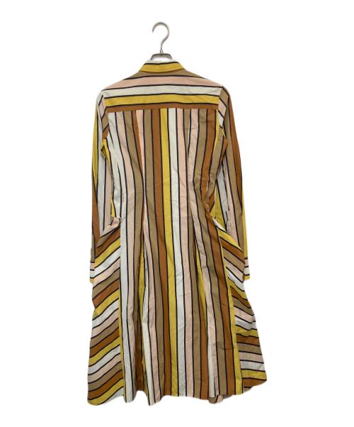 MARNI（マルニ）MARNI (マルニ) マルチストライプ シャツ ドレス ABMA0263Q0 イエロー サイズ:38の古着・服飾アイテム