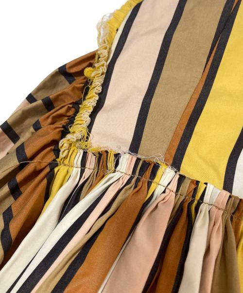 MARNI（マルニ）MARNI (マルニ) マルチストライプ シャツ ドレス ABMA0263Q0 イエロー サイズ:38の古着・服飾アイテム