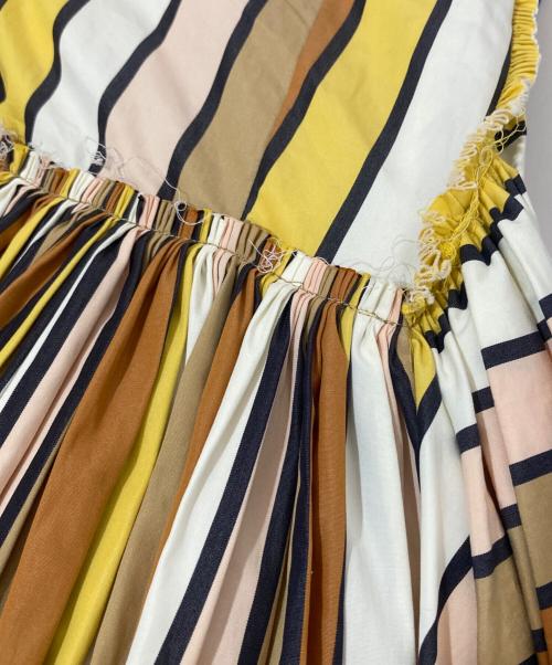 MARNI（マルニ）MARNI (マルニ) マルチストライプ シャツ ドレス ABMA0263Q0 イエロー サイズ:38の古着・服飾アイテム