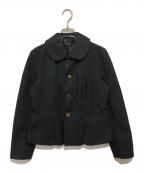 COMME des GARCONS COMME des GARCONSコムデギャルソン コムデギャルソン）の古着「ラウンドカラージャケット RQ-J032　AD2015」｜ブラック