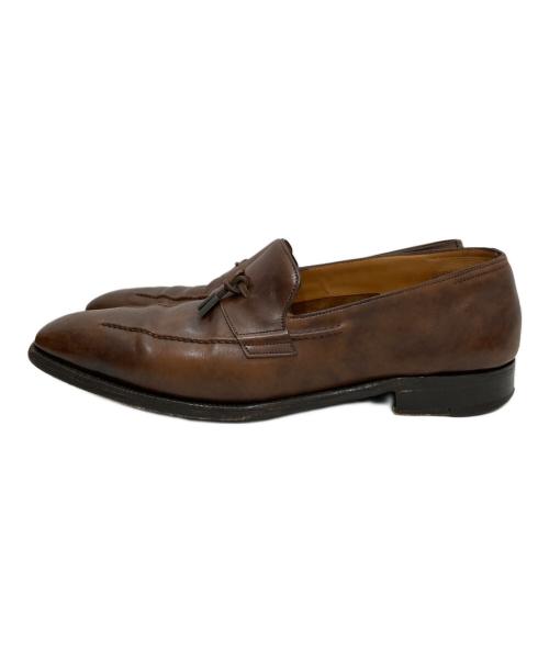 JOHN LOBB（ジョンロブ）JOHN LOBB (ジョンロブ) ミュージアムカーフ ローファー　FOXTON 4596ラスト ブラウン サイズ:8 1/2EEの古着・服飾アイテム