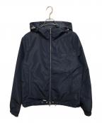 FENDIフェンディ）の古着「Denim-Effect-Ff-Windbreaker　ズッカ柄 リバーシブルナイロンジャケット　FAA615 AV61」｜ネイビー