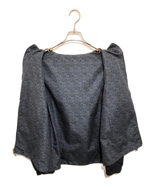 FENDI（フェンディ）FENDI (フェンディ) Denim-Effect-Ff-Windbreaker　ズッカ柄 リバーシブルナイロンジャケット　FAA615 AV61 ネイビー サイズ:44の古着・服飾アイテム