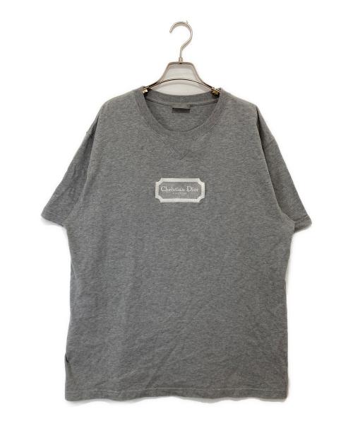 DIOR HOMME（ディオール オム）DIOR HOMME (ディオール オム) ロゴ エンブロイダリー Tシャツ　ロゴ刺繍Ｔシャツ　343J696C0554 グレー サイズ:XXLの古着・服飾アイテム