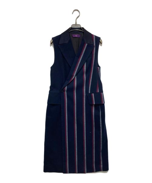 Y's PINK（ワイズ ピンク）Y's PINK (ワイズ ピンク) ストライプロングジレ　YL-J41-830 ネイビー サイズ:SIZE 1の古着・服飾アイテム