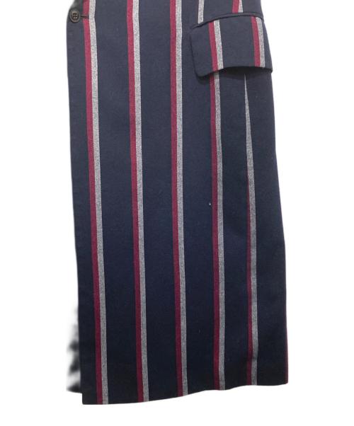 Y's PINK（ワイズ ピンク）Y's PINK (ワイズ ピンク) ストライプロングジレ　YL-J41-830 ネイビー サイズ:SIZE 1の古着・服飾アイテム