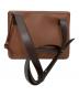 LOEWE (ロエベ) ガセット フラット メッセンジャーバッグ 102006 ブラウン：55000円