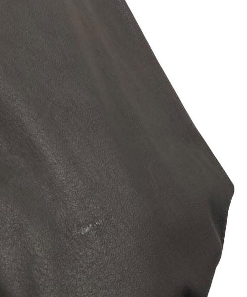 COMOLI（コモリ）COMOLI (コモリ) LEATHER SHIRT　ディアスキン　レザーシャツ　S03-01015 ブラック サイズ:3の古着・服飾アイテム