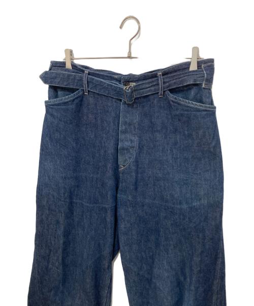 COMOLI（コモリ）COMOLI (コモリ) ベルテッドパンツデニムパンツ 	S03-03012 インディゴ サイズ:2の古着・服飾アイテム